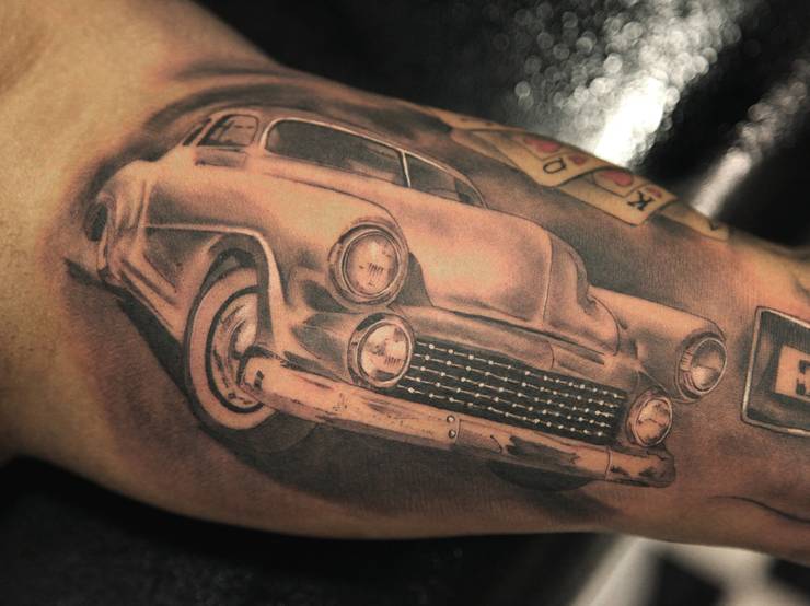 25 People Who Embraced Their Love Of Cars With Sick Tattoos