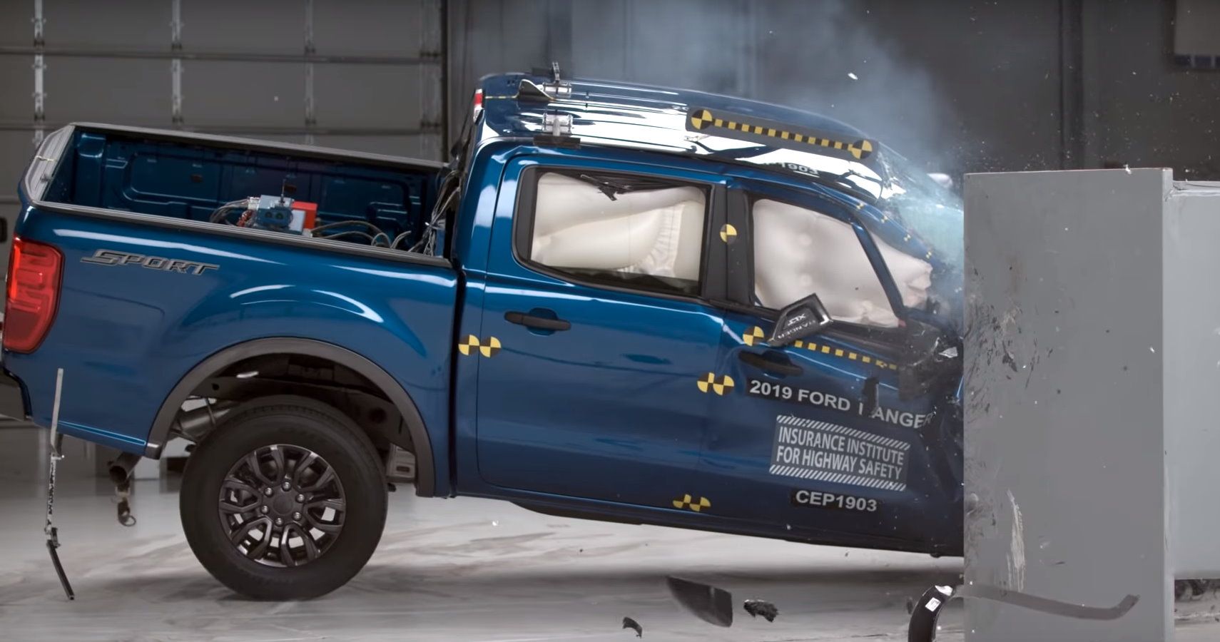 Watch Ford Ranger Crash HeadOn In IIHS Testing HotCars