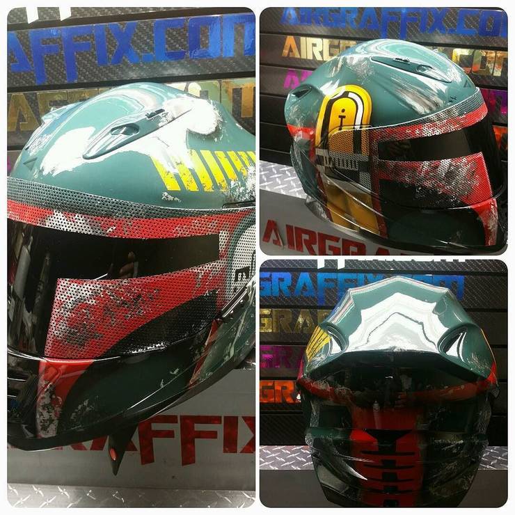 Custom Mandalorian Motorcycle Helmet | Reviewmotors.co