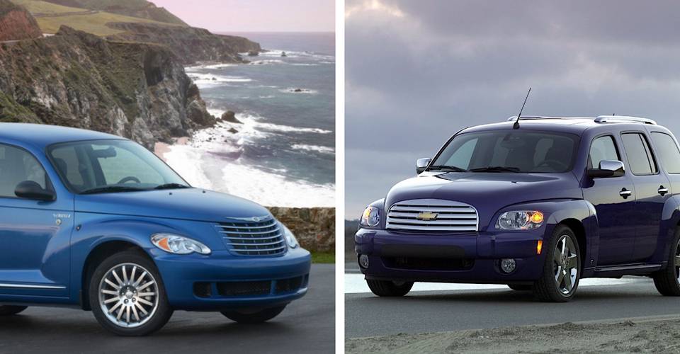 chevrolet hhr vs chrysler pt cruiser which weird car is better chevrolet hhr vs chrysler pt cruiser