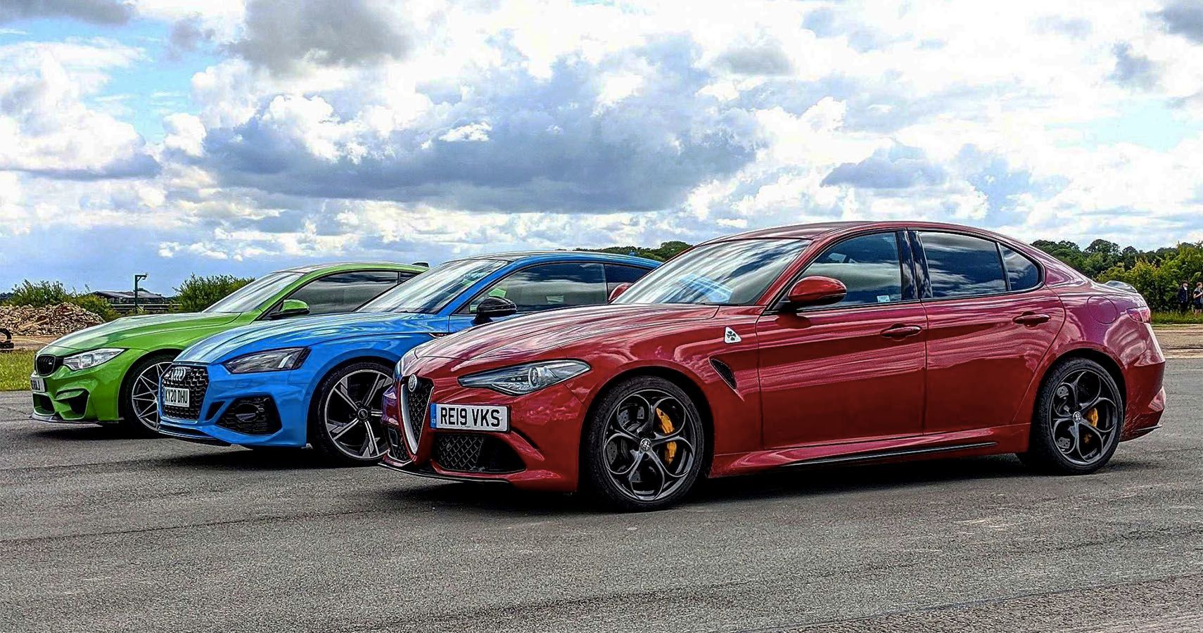 Watch CarWow Race A BMW M4 Vs Audi RS5 Vs Alfa Romeo ...