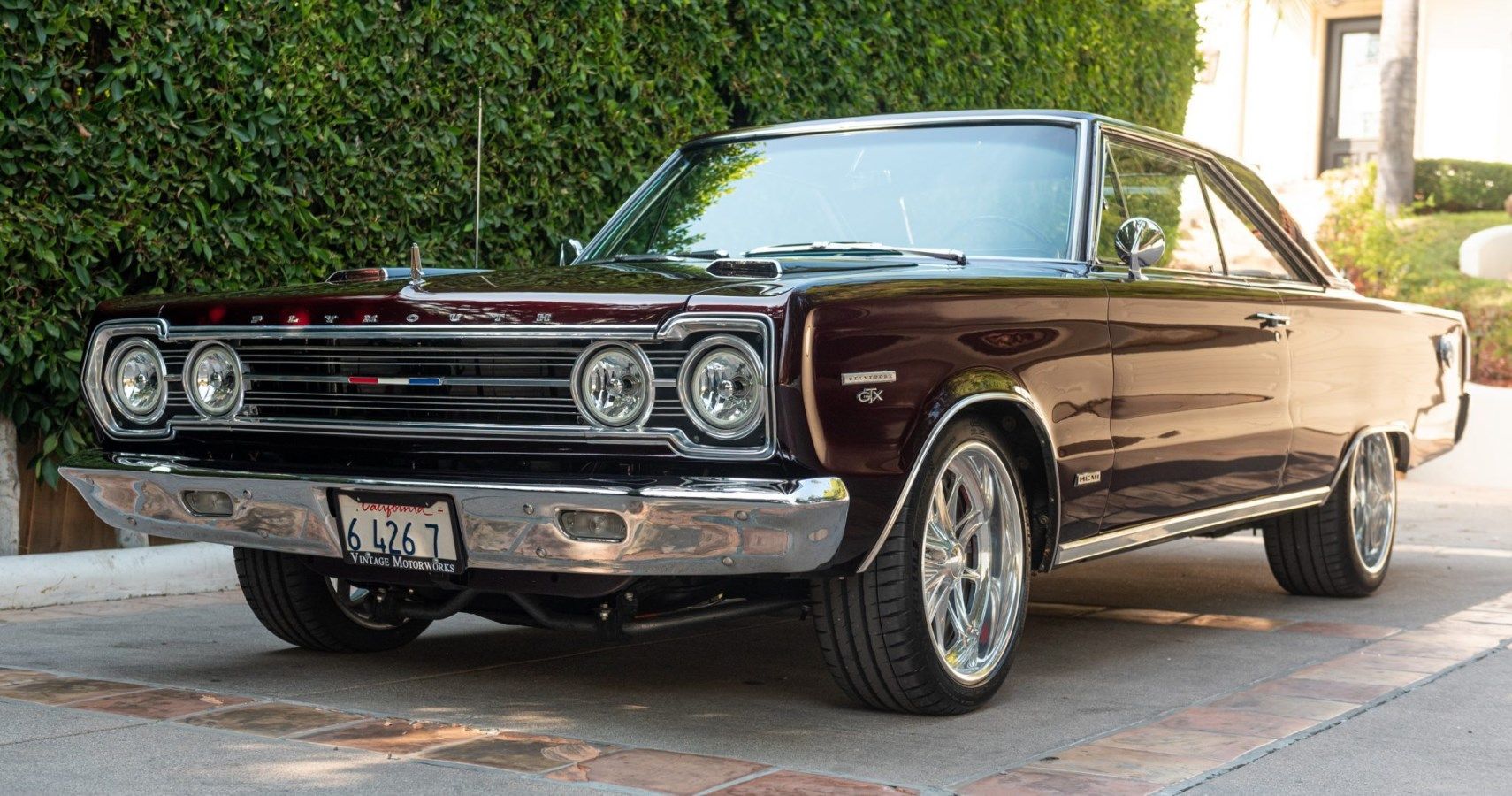 Bring A Trailer: Metallic Red 1967 Plymouth GTX With Hemi V8