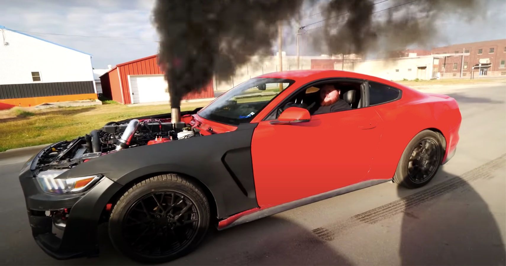 This Cummins-Swapped Ford Mustang Roars, Spits Flames, Leaves Sanity