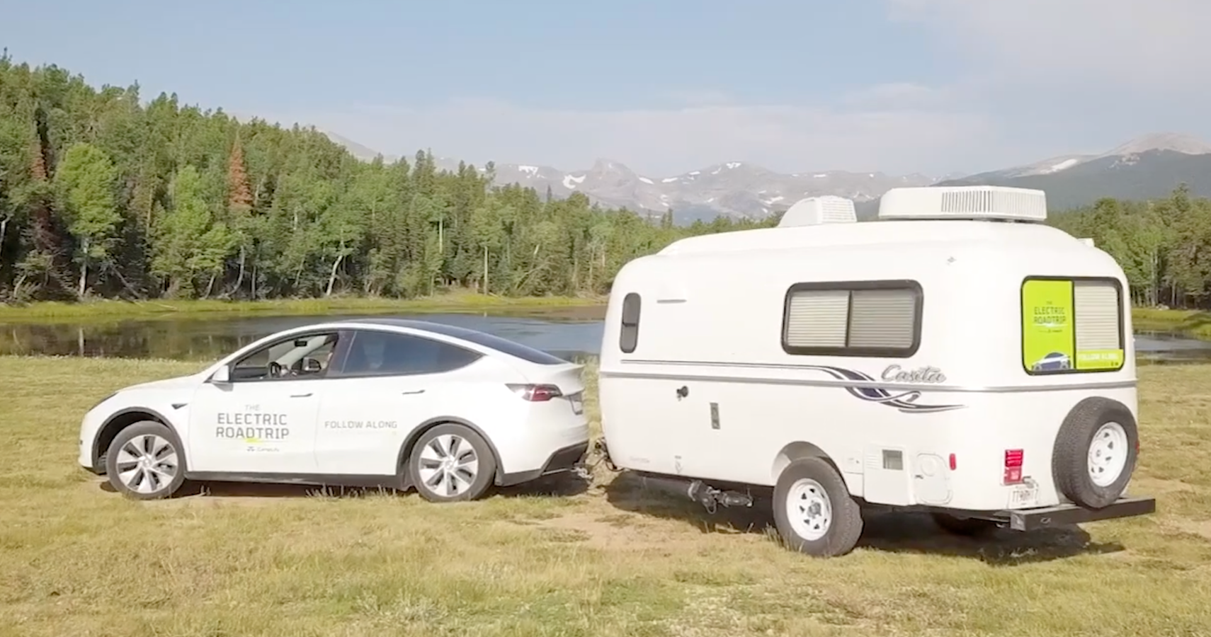 This Video Shows A Tesla Model Y's Battery Tested By Towing A Camper