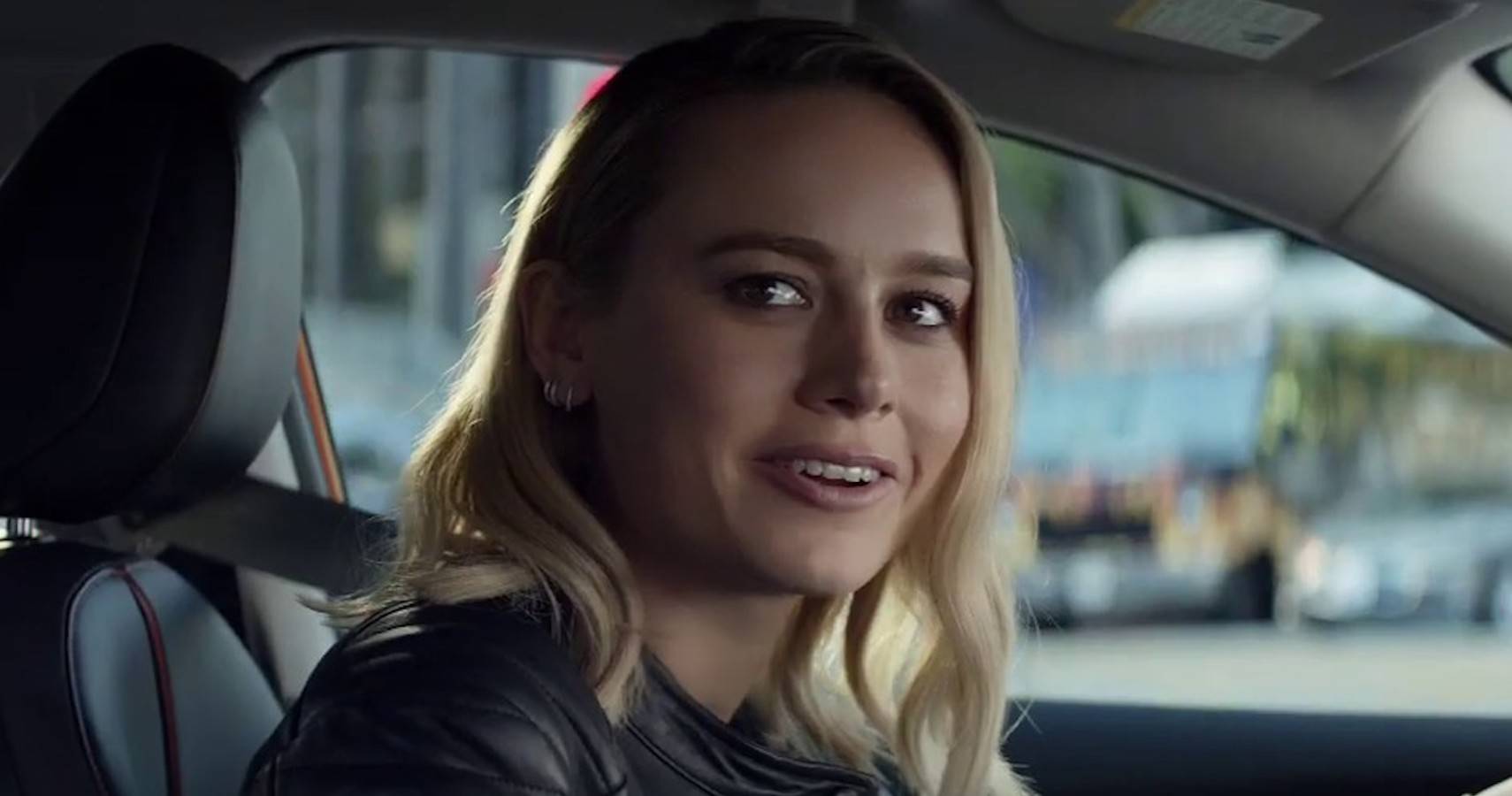 Blonde in nissan commercial