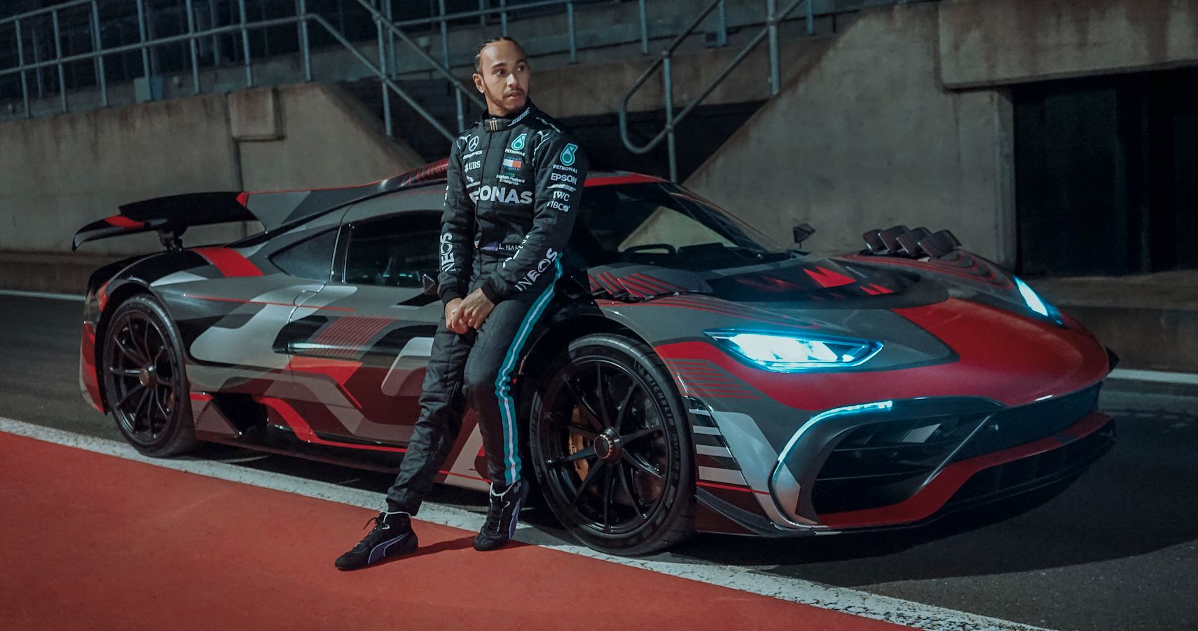 Lewis Hamilton Takes The Mercedes-AMG Project One For A Spin