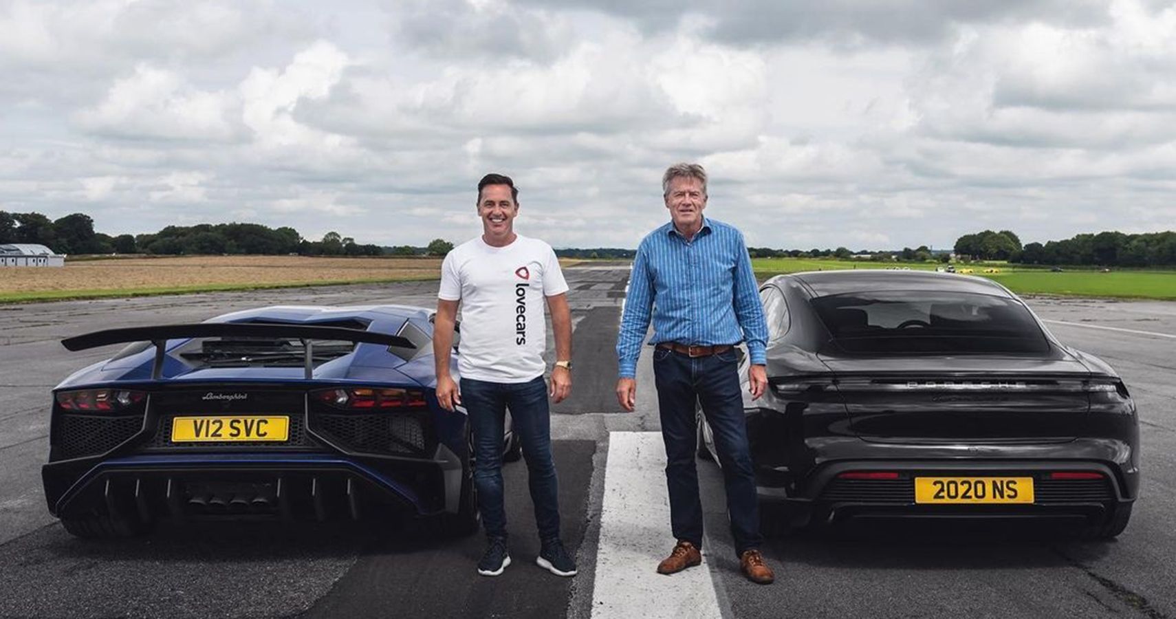 V12 Vs Electric: Lamborghini Aventador SV Drag Races Porsche Taycan Turbo S